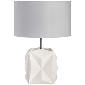 Image1 of Crestview Collection Ryker Faceted Cast Resin Table Lamp