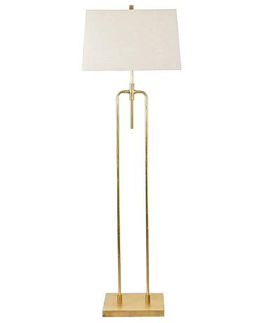 Crestview Collection Salinas Gold Floor Lamp