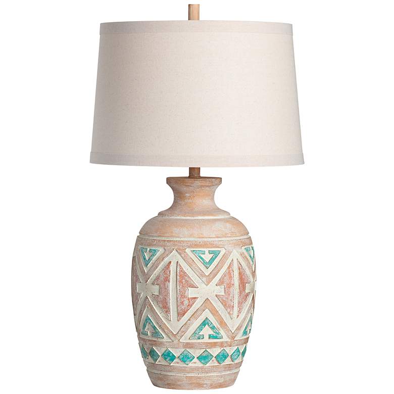 Image 2 Crestview Collection Sante Fe Beige Cast Resin Table Lamp