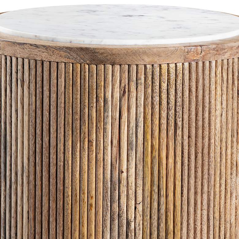 Image 2 Crestview Collection Santorini 20" Wide Brown End Table more views