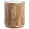 Crestview Collection Santorini Marble and Wood End Table