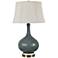 Crestview Collection Sawyer 29 1/2" High Teal Ceramic Vase Table Lamp