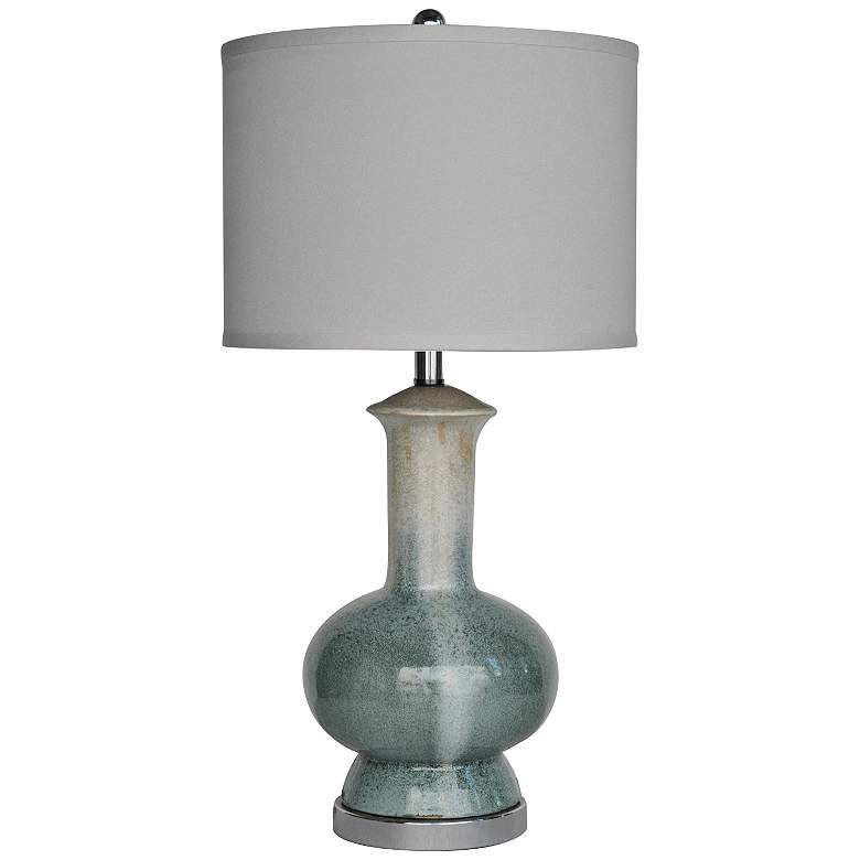 Image 2 Crestview Collection Sea Breeze 28 inch Blue Ceramic Table Lamp