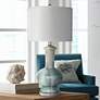 Crestview Collection Sea Breeze 28" Blue Ceramic Table Lamp