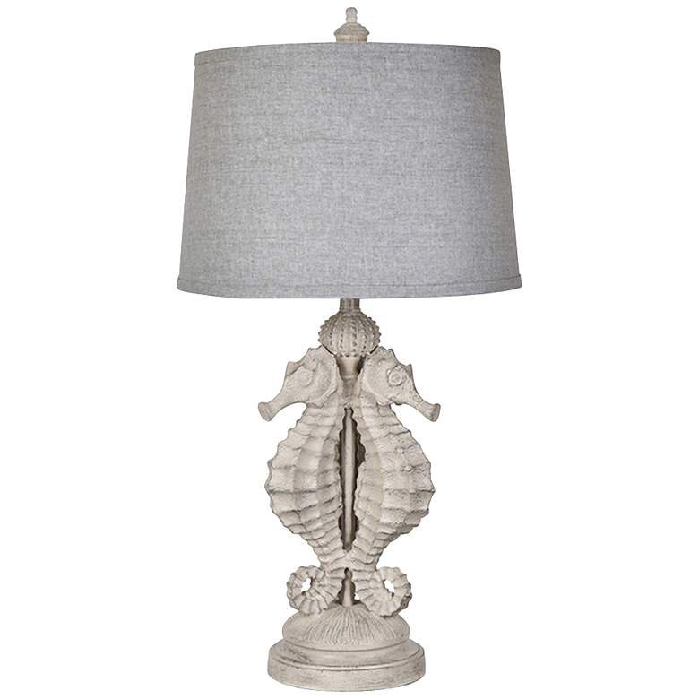 Image 1 Crestview Collection Sea Horse Sand Stone Table Lamp