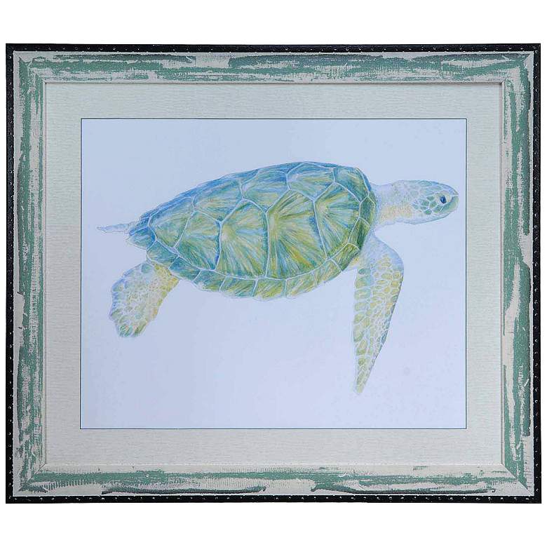 Image 1 Crestview Collection Sea Turtle I 42 inch Wide Wall Art