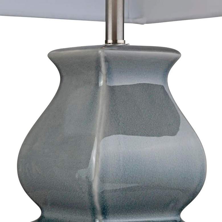 Image 3 Crestview Collection Serafina Gray Ceramic Gourd Table Lamp more views