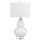 Crestview Collection Serafina White Ceramic Table Lamp