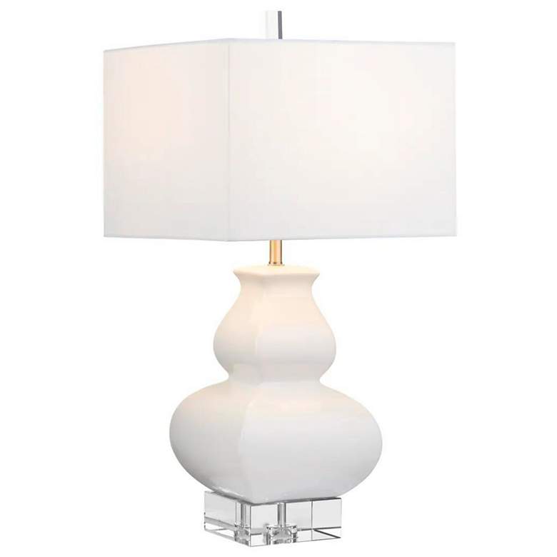 Image 3 Crestview Collection Serafina White Ceramic Table Lamp more views