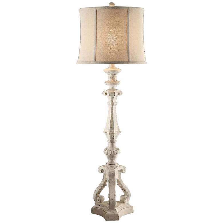 Image 1 Crestview Collection Serenity Whitewash Table Lamp