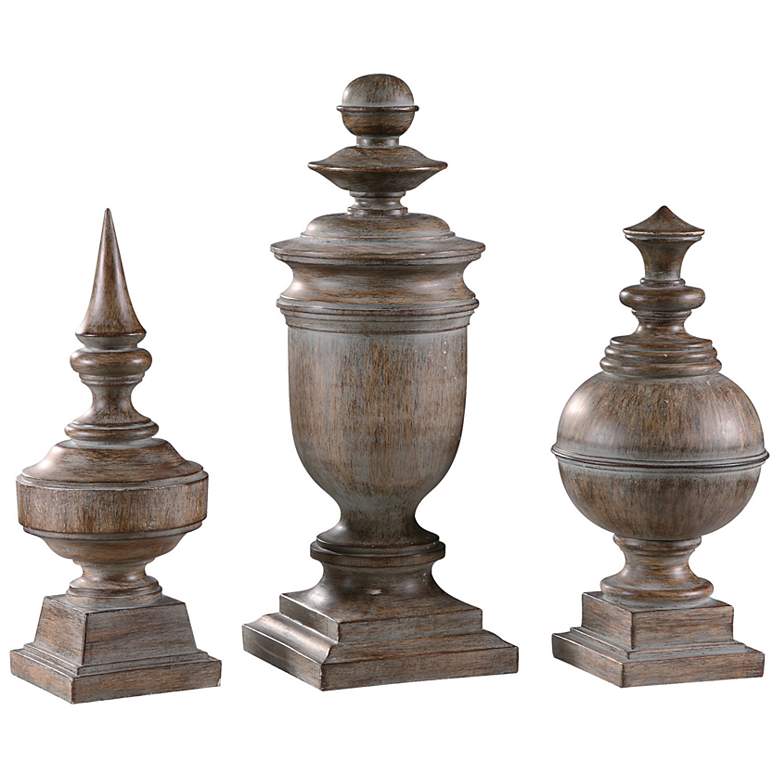 Image 1 Crestview Collection Set of 3 Sherwood Finials Statues