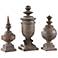 Crestview Collection Set of 3 Sherwood Finials Statues