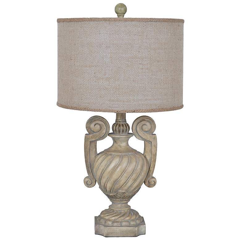 Image 1 Crestview Collection Sevilla Tall Beige Urn Table Lamp