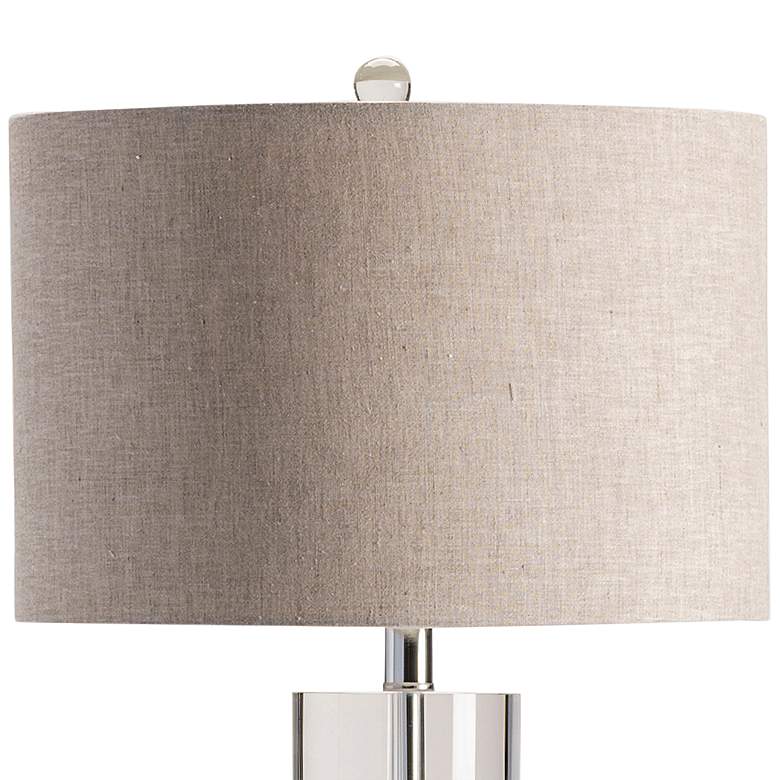 Image 4 Crestview Collection Sheffield 32" White Marble and Crystal Table Lamp more views