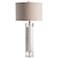 Crestview Collection Sheffield White Marble and Crystal Table Lamp