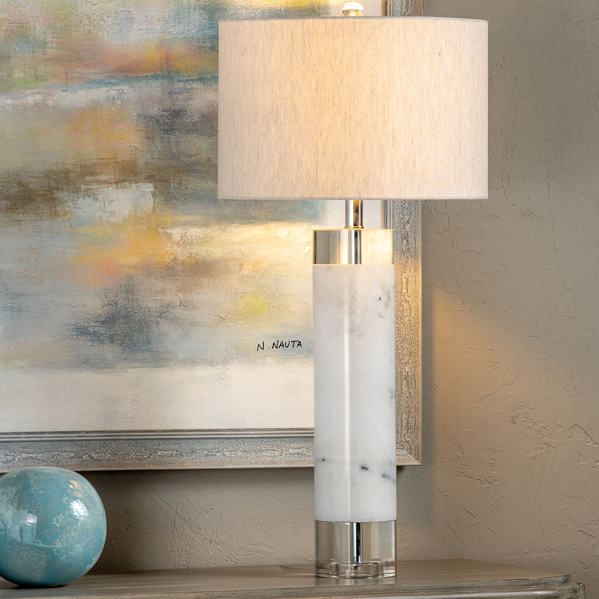 bedside lamps marble