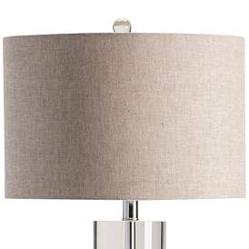 Image4 of Crestview Collection Sheffield White Marble and Crystal Table Lamp more views