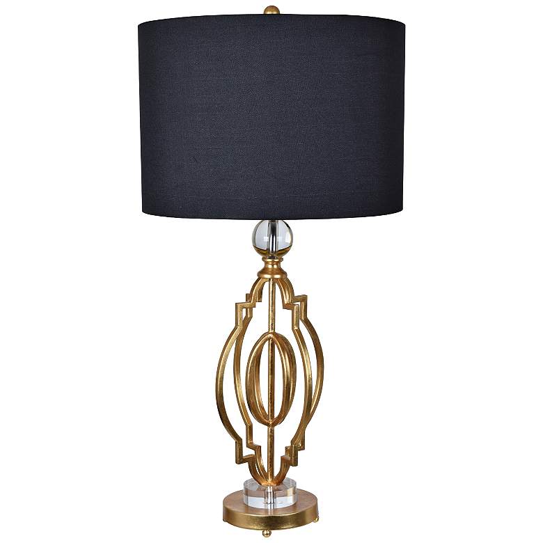Image 1 Crestview Collection Shine Gold Leaf Table Lamp
