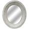 Crestview Collection Shiny White 28"x32" Oval Mirror