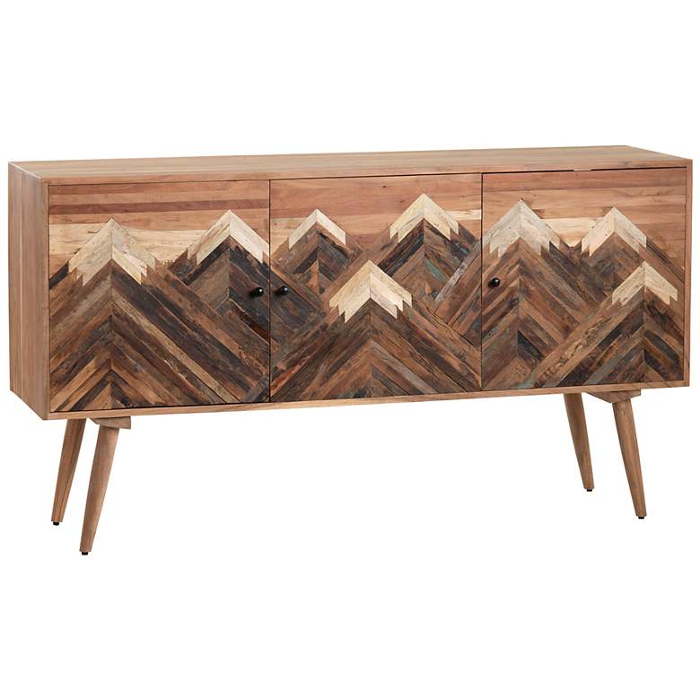 Image 2 Crestview Collection Sierra Nevada Wooden Three-Door Sideboard more views
