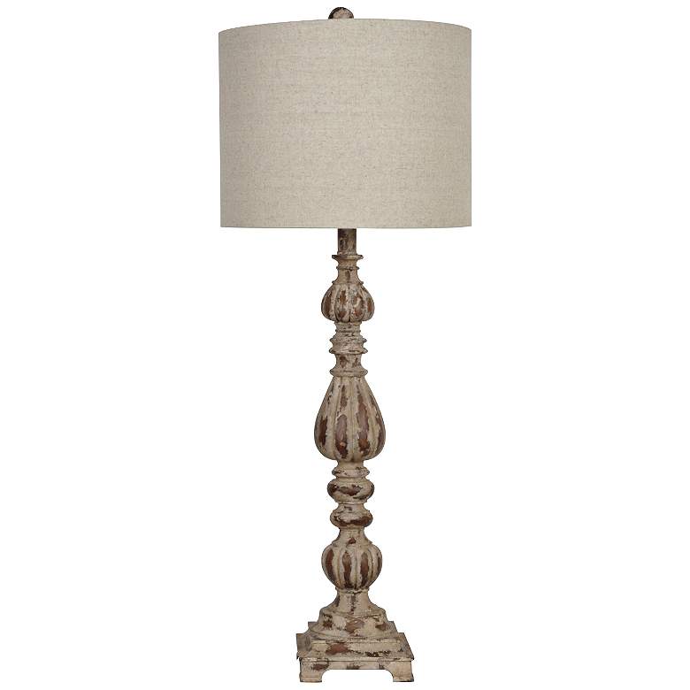 Image 1 Crestview Collection Slender Avian Antique Red Table Lamp