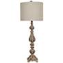 Crestview Collection Slender Avian Antique Red Table Lamp