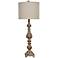 Crestview Collection Slender Avian Antique Red Table Lamp