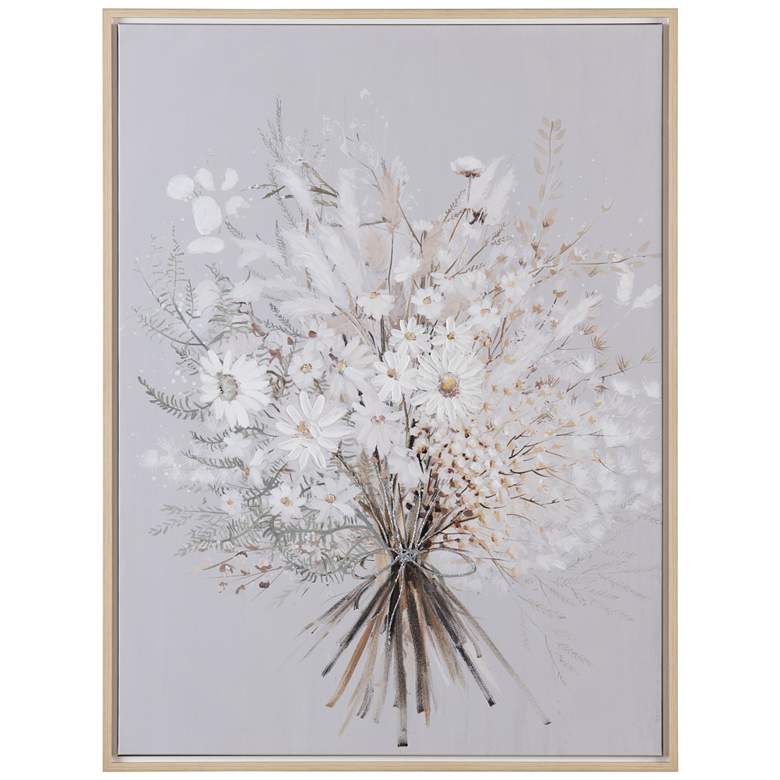 Image 1 Crestview Collection Spring Bouquet Framed Canvas Wall D&#233;cor