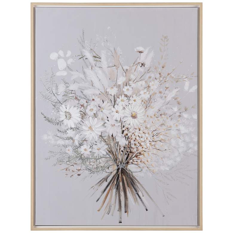 Image 1 Crestview Collection Spring Bouquet Framed Canvas Wall Décor