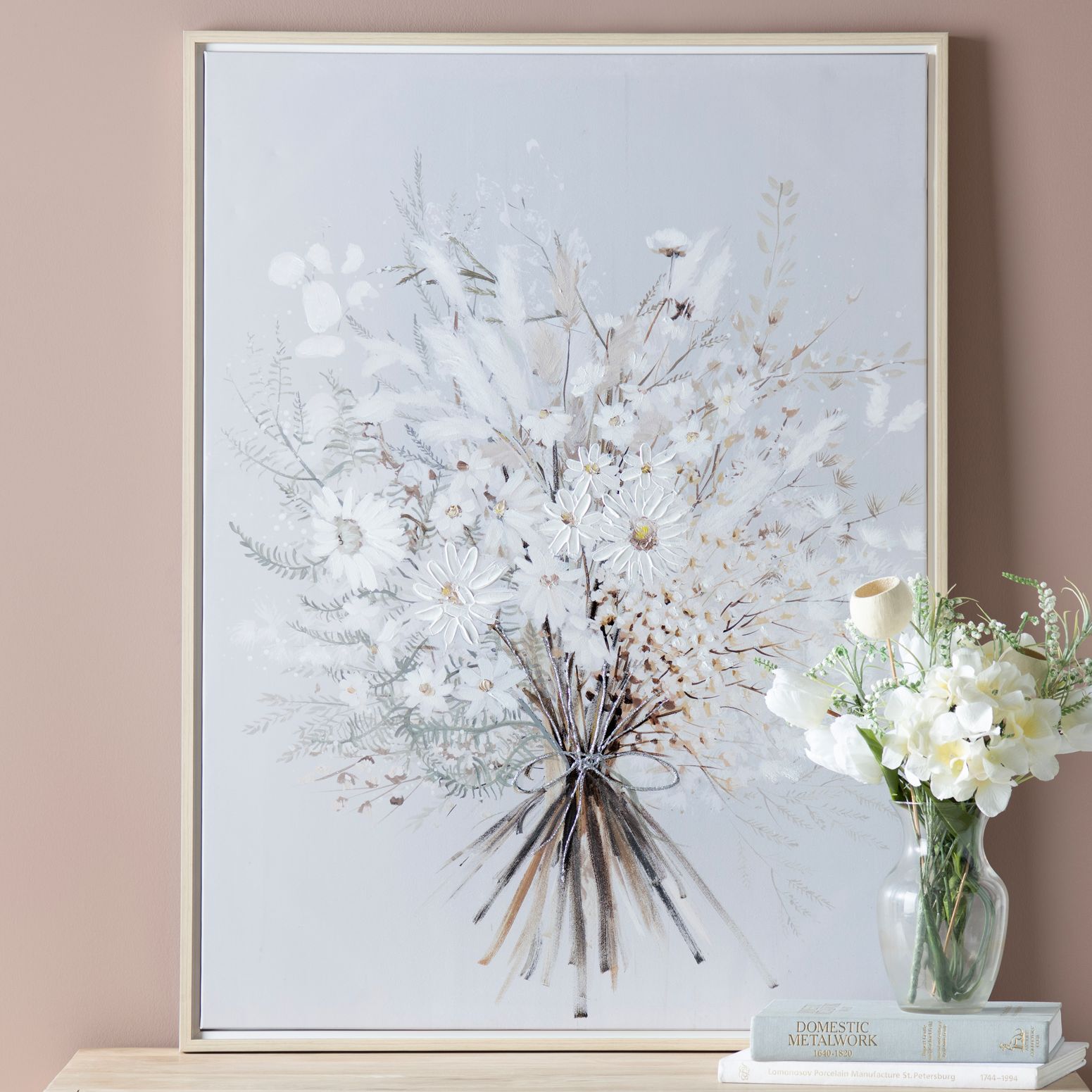 Image Crestview Collection Spring Bouquet Framed Canvas Wall Décor