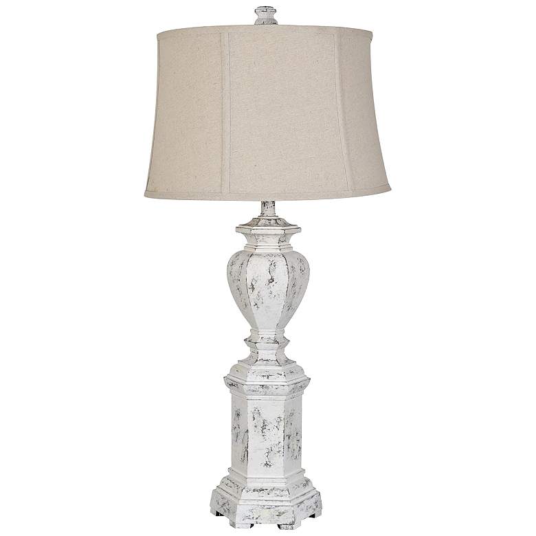 Image 1 Crestview Collection Stanton White Wash Table Lamp