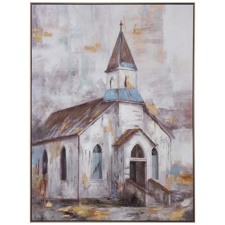 Image 1 Crestview Collection Steeple Framed Canvas Wall Décor