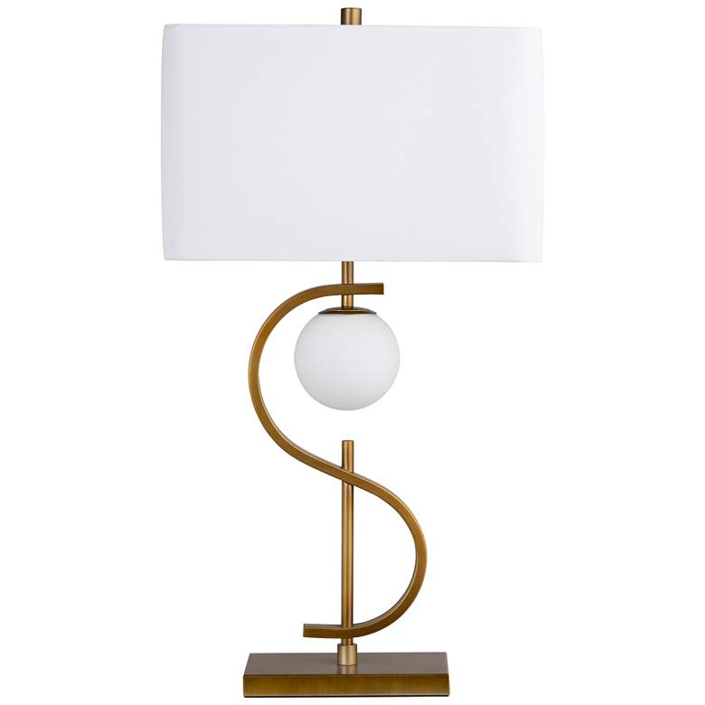 Image 1 Crestview Collection Streeter S-shape Metal Table Lamp w/ LED Nightlight