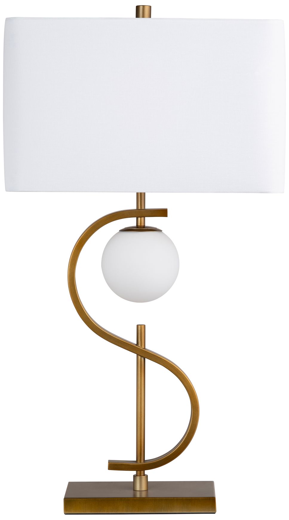 Image 2 Crestview Collection Streeter S-shape Metal Table Lamp w/ LED Nightlight more views