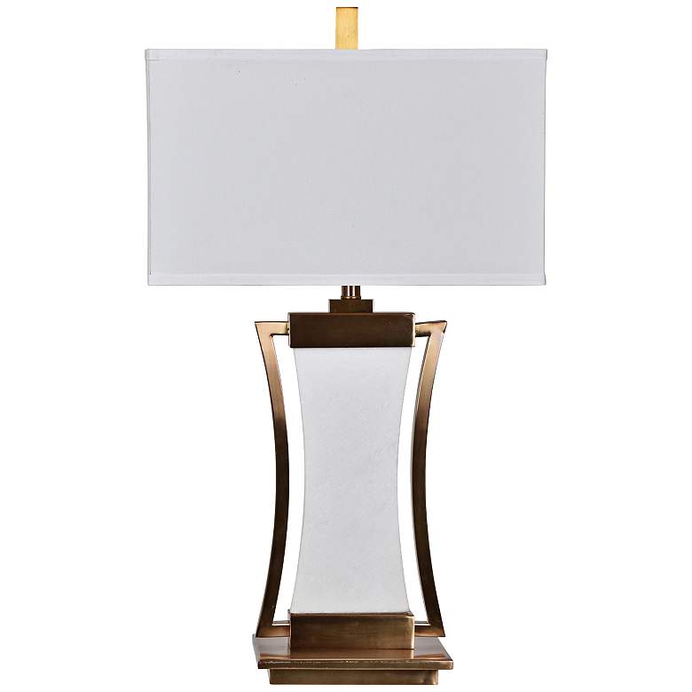 Image 1 Crestview Collection Sullivan Brass and Marble Table Lamp