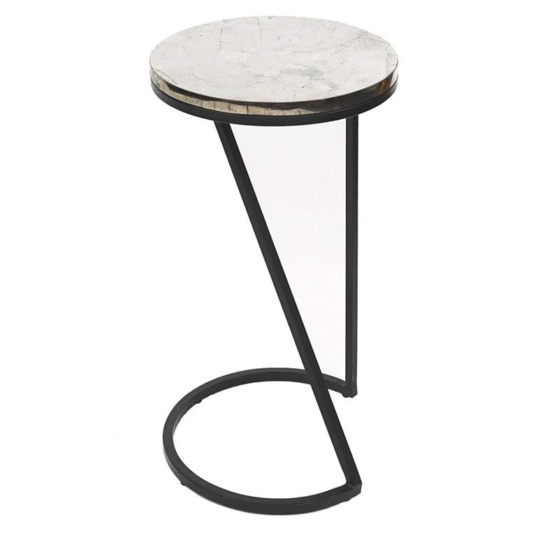 Image 1 Crestview Collection Sullivan Silver Pyrite Accent Table