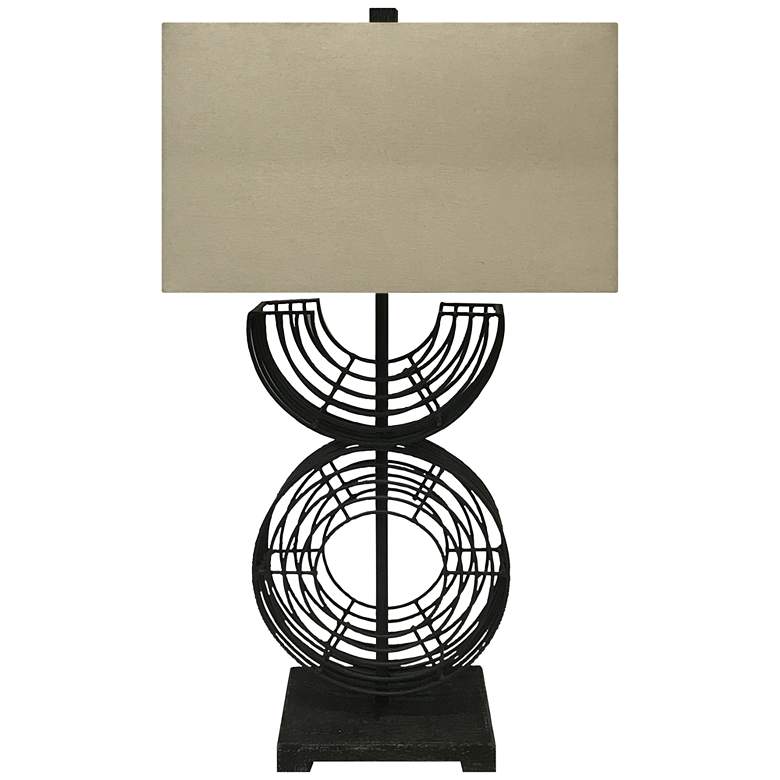 Image 1 Crestview Collection Sun River Oiled Bronze Metal Table Lamp