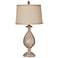 Crestview Collection Sutton Bleached Woodgrain Urn Table Lamp