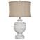 Crestview Collection Swirled Antique White Urn Table Lamp