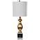 Crestview Collection Talbot Gold Leaf Metal Table Lamp