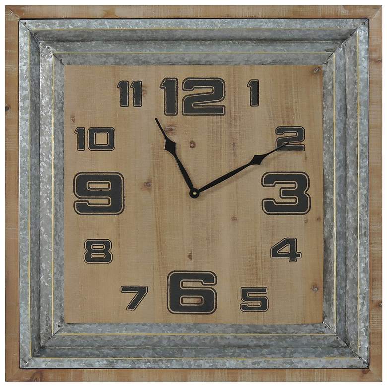 Image 1 Crestview Collection Time Forward 23 1/2" Square Wall Clock