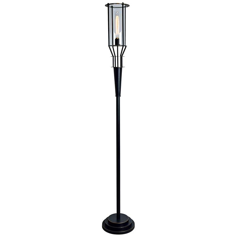 Image 1 Crestview Collection Torch Oil-Rubbed Bronze Floor Lamp