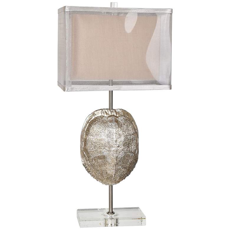 Image 1 Crestview Collection Tortoise Silver Table Lamp