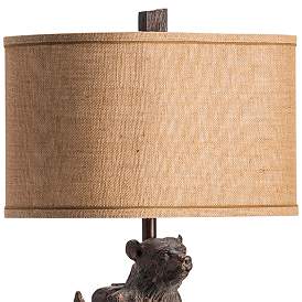 Image4 of Crestview Collection Trail Hike 29" Oil-Rubbed Bronze Bear Table Lamp more views