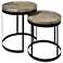 Crestview Collection Traymore Wooden Nesting Cocktail Tables