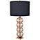 Crestview Collection Turk Rose Gold Stacked Orb Table Lamp