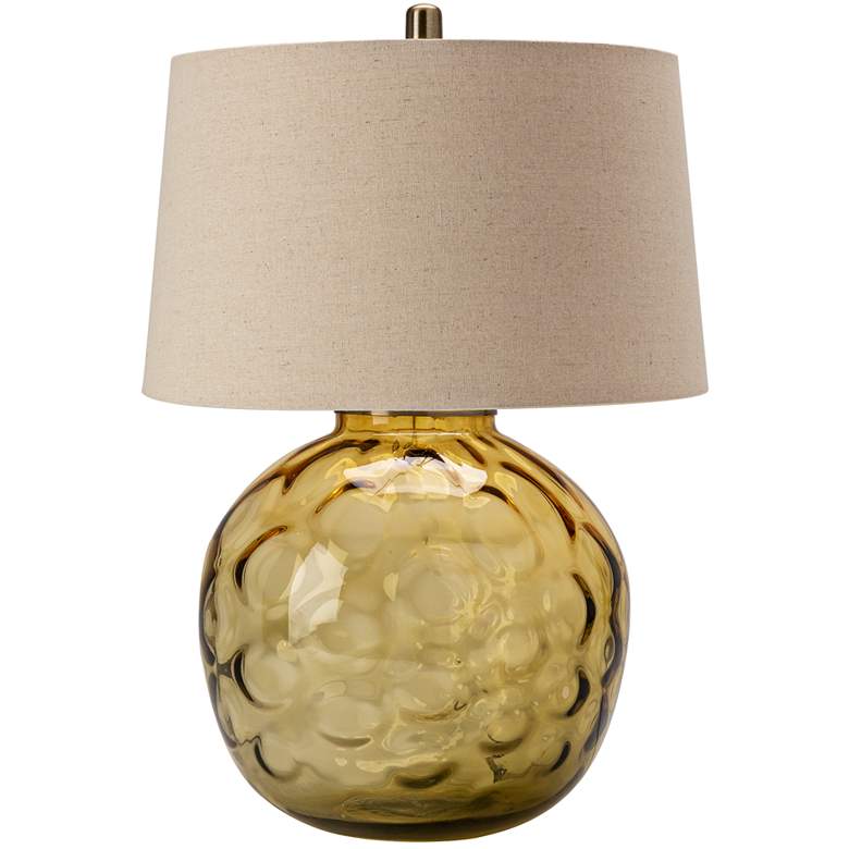 Image 1 Crestview Collection Tuscany Dark Green Glass Table Lamp