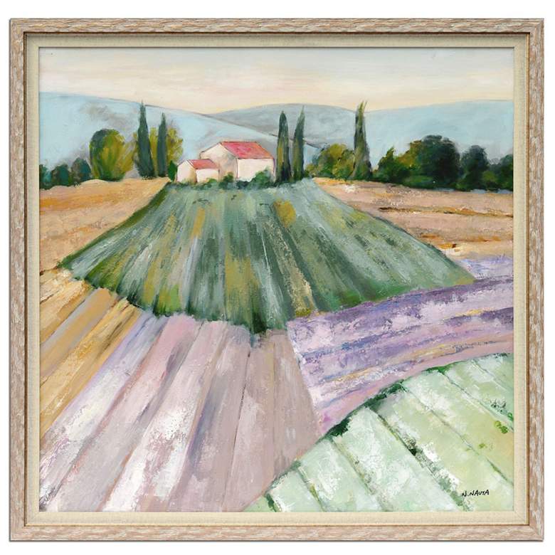 Image 1 Crestview Collection Tuscany Fields Hand-painted Framed Canvas