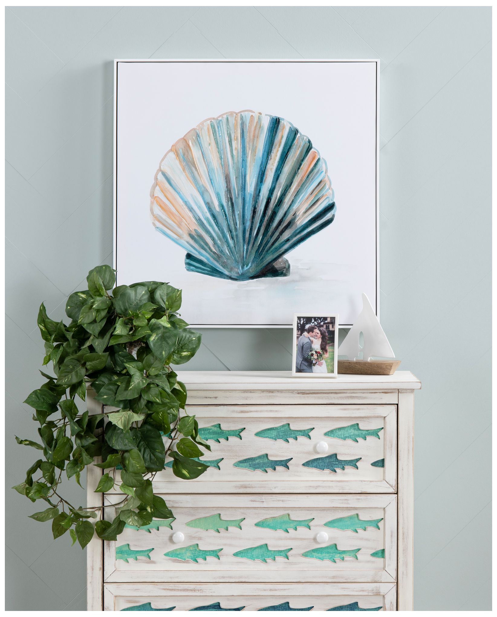 Thumbnail4 of Crestview Collection Under the Sea Framed Canvas Painting Set of 3 more views