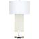 Crestview Collection Valdese Chrome Beaded Crystal Table Lamp